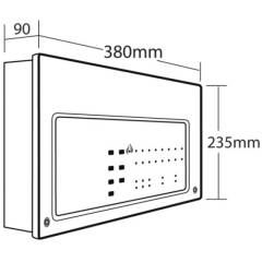 C-Tec XFP501E/X XFP Addressable Single Loop 16 Zone Panel - Apollo XP95 / Discovery Protocol